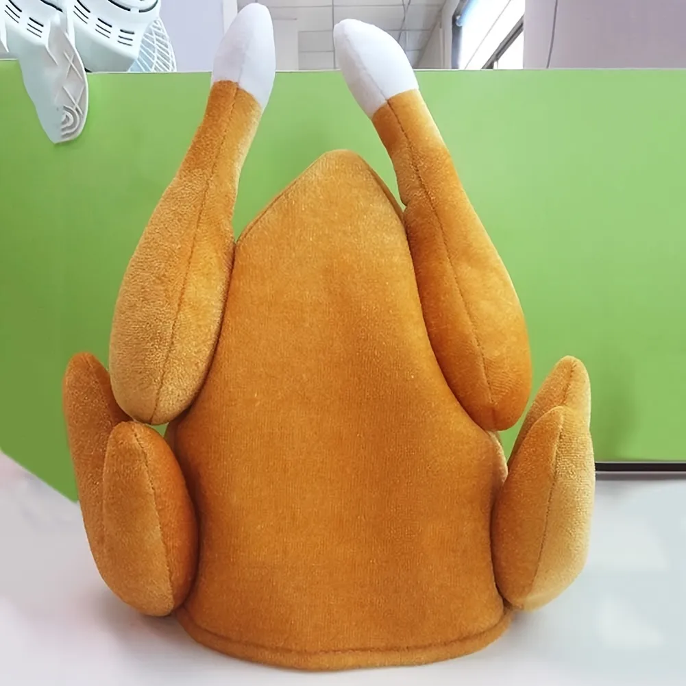 Funny Carnival Chicken Leg Hat Christmas Thanksgiving Decoration Turkey Hat Adult Carnival Hat Party Festive Cap Funny Carnival Chicken Leg Hat Christmas Thanksgiving Decoration Turkey Hat Adult Carnival Hat Party Festive Cap