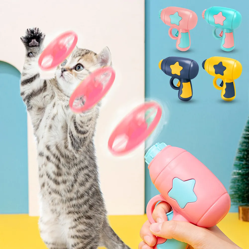 Funny Cat Interactive Teaser Training Toy Creative Kittens Mini Bamboo-copter Games Toys Pets Supplies Accessories Toys