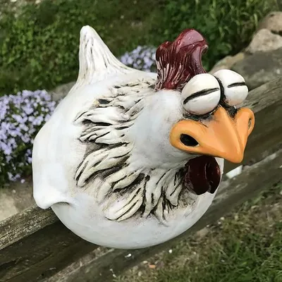 Funny Chicken Fence Decor Statues Resin Garden Farm Yard Chicken Hen Sculpture Art Craft Courtyard Housewarming Home Funny Chicken Fence Decor Statues Resin Garden Farm Yard Chicken Hen Sculpture Art Craft Courtyard Housewarming Home