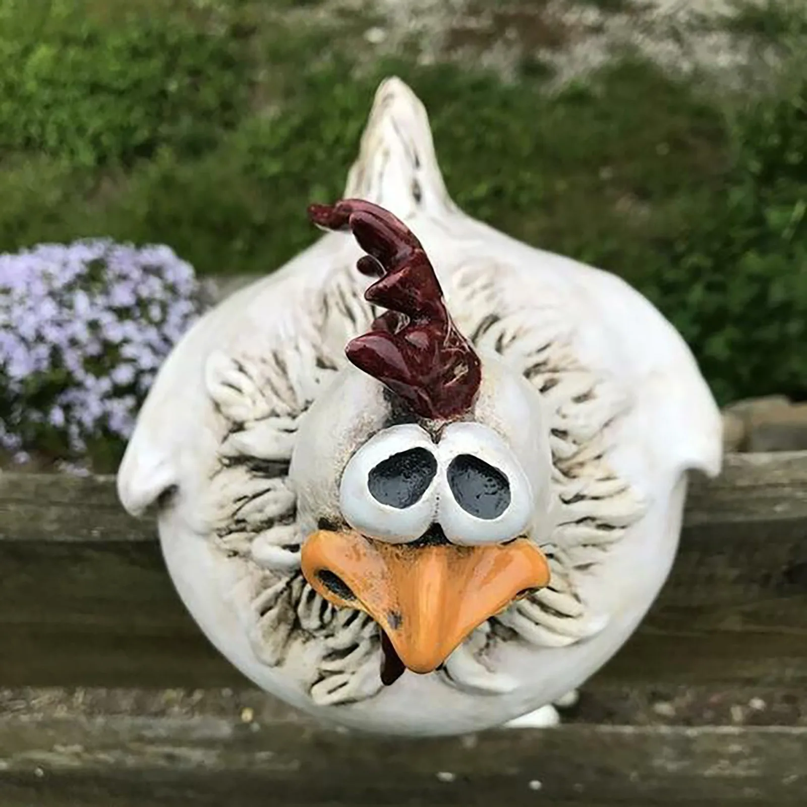 Funny Chicken Fence Decor Statues Resin Garden Farm Yard Chicken Hen Sculpture Art Craft Courtyard Housewarming Home Funny Chicken Fence Decor Statues Resin Garden Farm Yard Chicken Hen Sculpture Art Craft Courtyard Housewarming Home