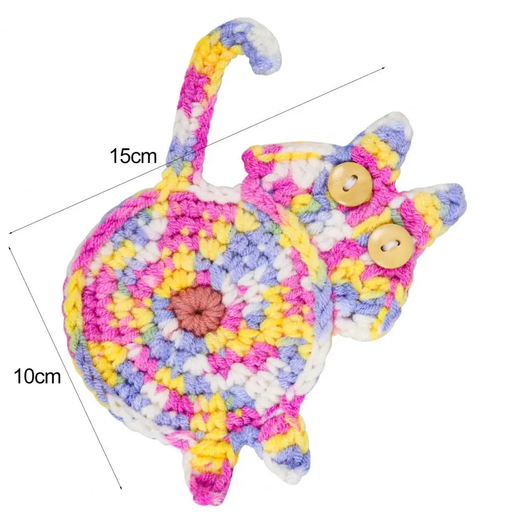 Funny Coaster High Temperature Resistant Easy to Clean Reused Various Styles Wear-resistant Heat Insulation Cloth Cat Funny Coaster High Temperature Resistant Easy to Clean Reused Various Styles Wear-resistant Heat Insulation Cloth Cat