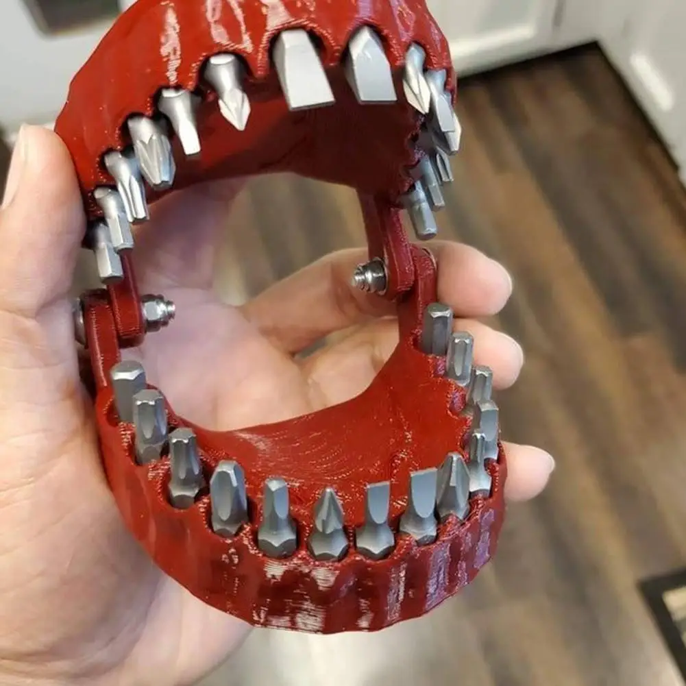 Funny Denture Drill Bit Holder For Screwdriver Teeth Model Screwdriver Bit Holder Funny Denture Drill Bit Holder For Screwdriver Teeth Model Screwdriver Bit Holder