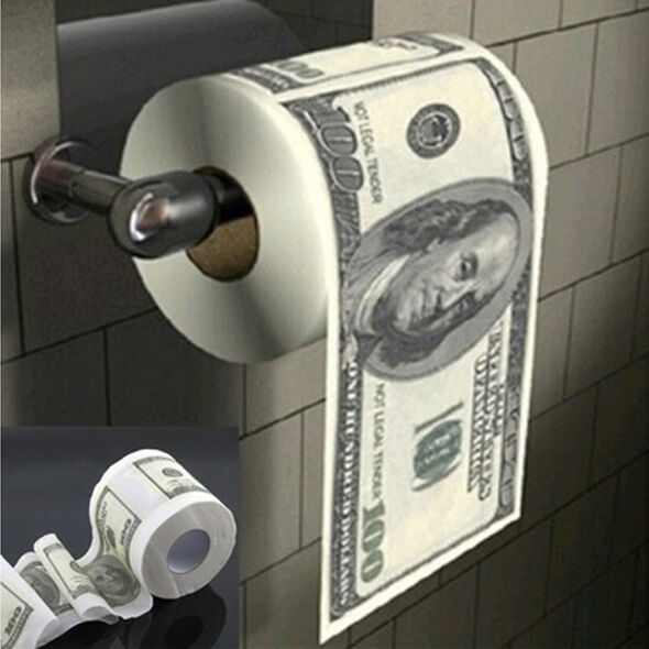Funny Dollar Toilet Paper