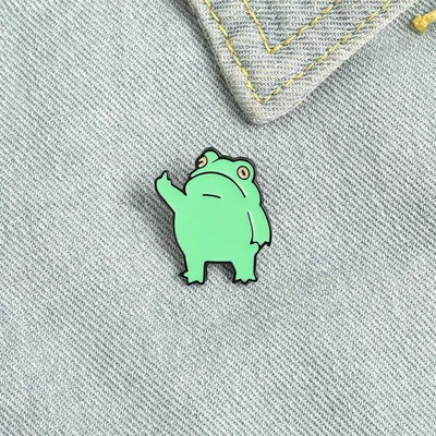 Funny Enamel Frog Pin Funny Enamel Frog Pin