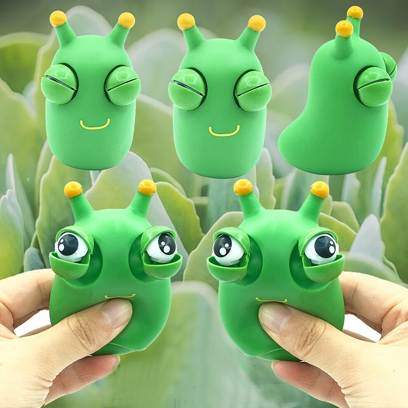 Funny Eyeball Burst Squeeze Toy Green Eye Caterpillar Pinch Toys Adult Kids Stress Relief Fidget Toy Creative Funny Eyeball Burst Squeeze Toy Green Eye Caterpillar Pinch Toys Adult Kids Stress Relief Fidget Toy Creative