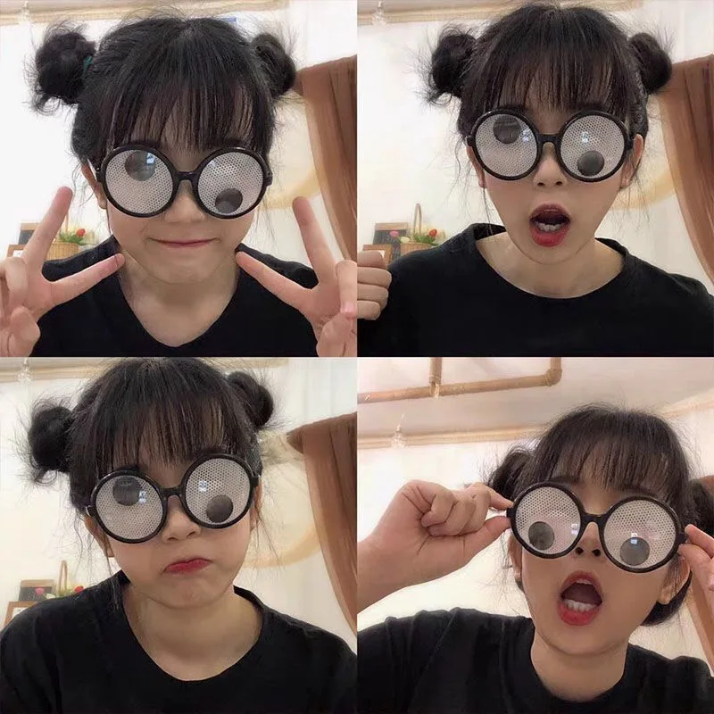 Funny Glasses Cosplay Halloween Costumes Accessory Eyeball Rolling Glasses Christmas Gifts Funny Glasses Cosplay Halloween Costumes Accessory Eyeball Rolling Glasses Christmas Gifts