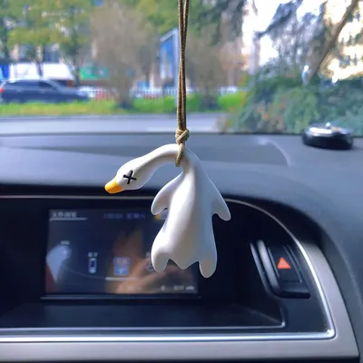Funny Gypsum Anime Duck Car Mirror Pendant Cartoon Cute Auto Interior Decoration Pendant For Car Products Interior Funny Gypsum Anime Duck Car Mirror Pendant Cartoon Cute Auto Interior Decoration Pendant For Car Products Interior