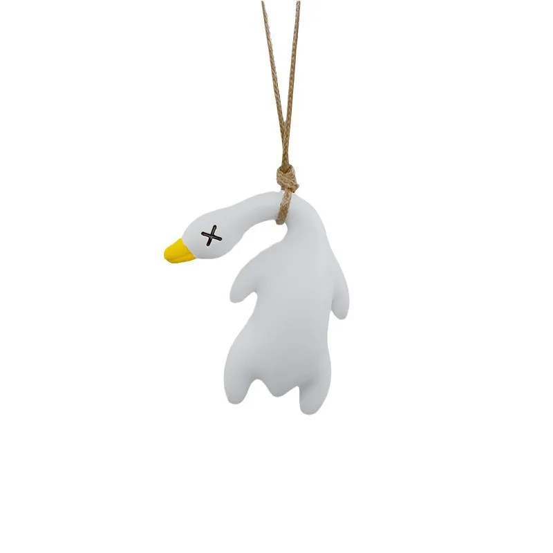 Funny Gypsum Anime Duck Car Mirror Pendant Cartoon Cute Auto Interior Decoration Pendant For Car Products Interior Funny Gypsum Anime Duck Car Mirror Pendant Cartoon Cute Auto Interior Decoration Pendant For Car Products Interior