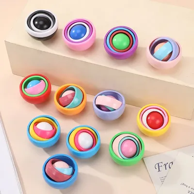 Funny Infinite Flip 3D Ball Gyroscope Fidget Toys for Kids Teens Boys Girls Adult ADHD Autism Relieve Stress Finger Funny Infinite Flip 3D Ball Gyroscope Fidget Toys for Kids Teens Boys Girls Adult ADHD Autism Relieve Stress Finger