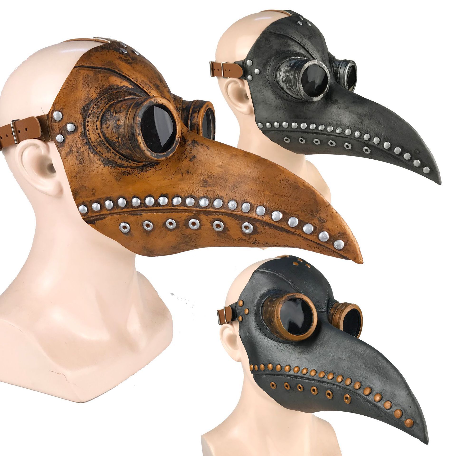Funny Latex Steampunk Plague Doctor Bird Mask Cosplay Long Nose Halloween Masquerade Costume Props Funny Latex Steampunk Plague Doctor Bird Mask Cosplay Long Nose Halloween Masquerade Costume Props