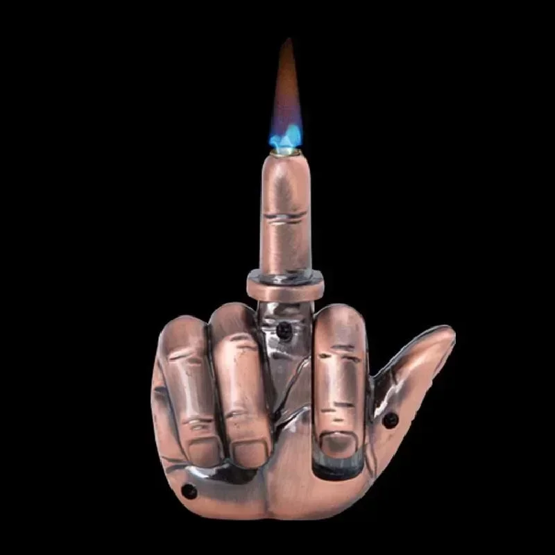 Funny Middle Finger Torch Lighter with Fuk You Voice Windproof Jet Flame Lighters Smoking Accessories Refillable Butane Funny Middle Finger Torch Lighter with Fuk You Voice Windproof Jet Flame Lighters Smoking Accessories Refillable Butane