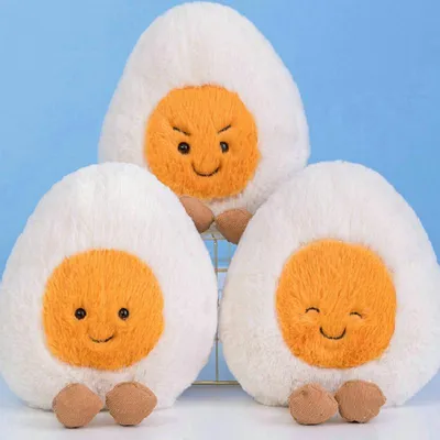 Funny Mood Boiled Egg Plush