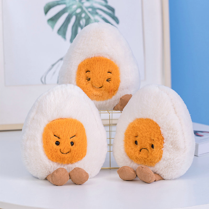 Funny Mood Boiled Egg Plush