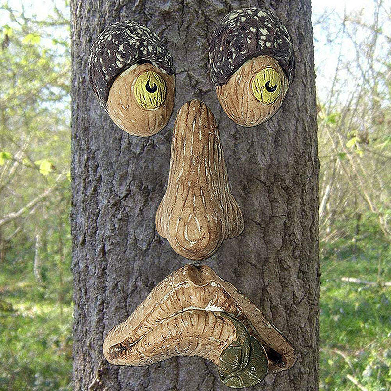 Funny Old Man Tree Face Hugger Garden Art Outdoor Tree Amusing Old Man Face Sculpture Whimsical Tree Face Garden Funny Old Man Tree Face Hugger Garden Art Outdoor Tree Amusing Old Man Face Sculpture Whimsical Tree Face Garden