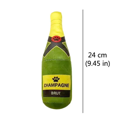 Funny Plush Dog Toys Beer Bottle Shaped Small Large Dogs Squeak Sound Clean Teeth Chew Toy Pets Interactive Playing