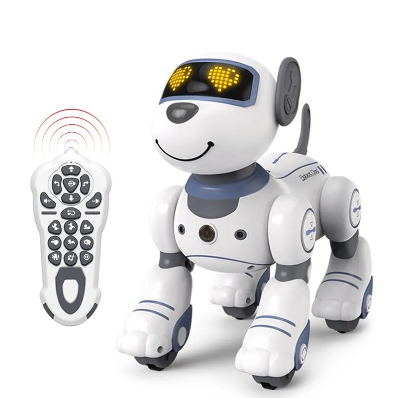 Funny RC Robot Electronic Dog Stunt Dog Voice Command Programmable Touch-sense Music Song Robot Dog for Children's Toys
