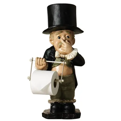 Funny Resin Toilet Butler