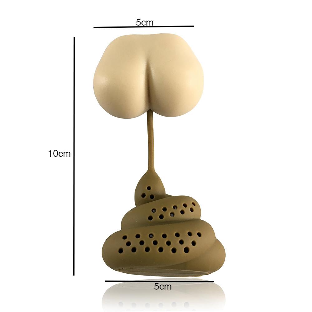 Funny Silicone Poop Tea Infuser