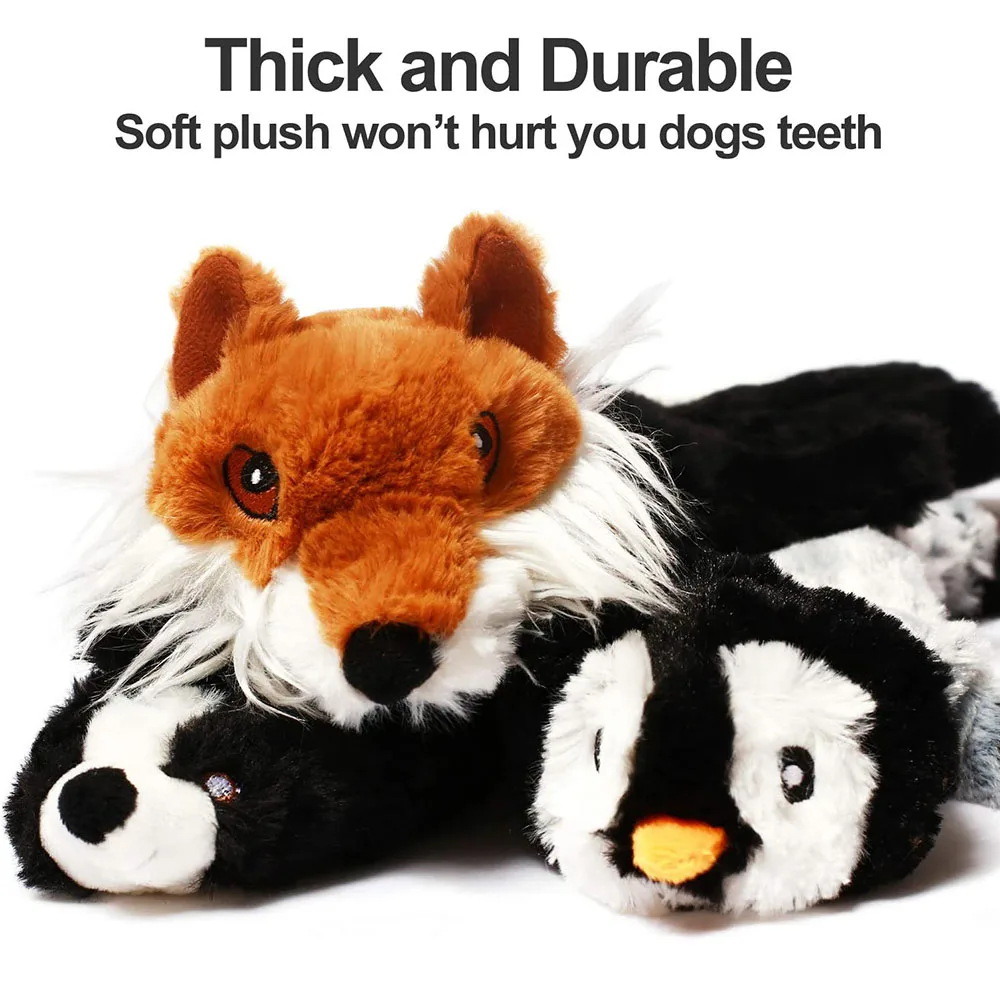 Funny Simulated Animal No Stuffing Dog Toy with Squeakers Durable Stuffingless Plush Squeaky Dog Chew Toy Crinkle Pet Funny Simulated Animal No Stuffing Dog Toy with Squeakers Durable Stuffingless Plush Squeaky Dog Chew Toy Crinkle Pet