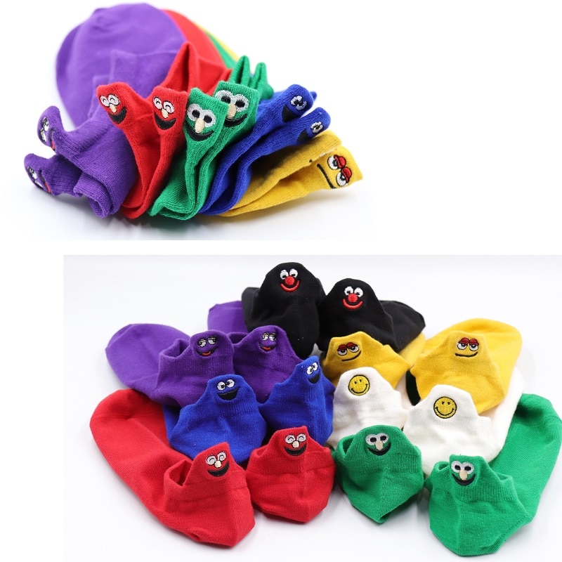 Funny Socks Cute Smile Design Funny Socks Cute Smile Design