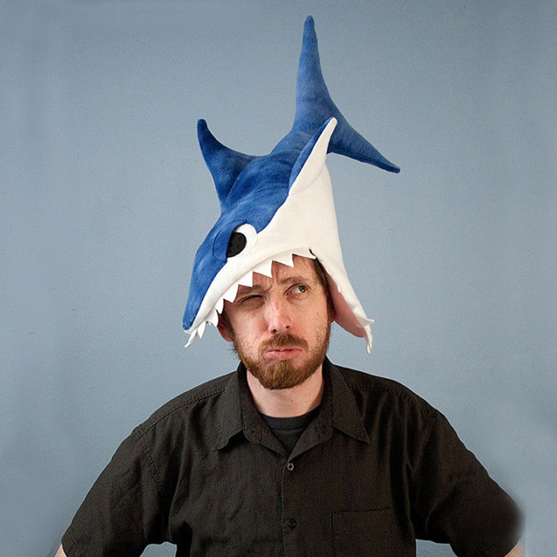 Funny Soft Plush Shark Hat Funny Soft Plush Shark Hat