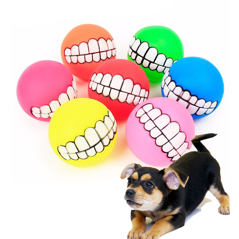 Funny Squeaky Dog Teeth Ball
