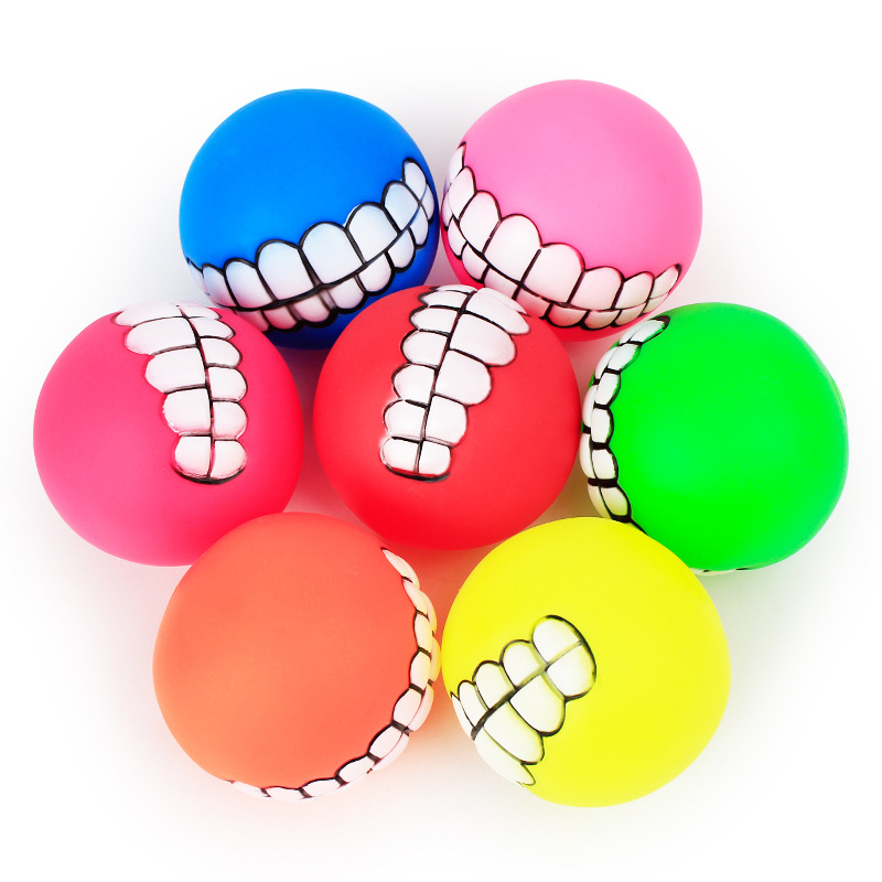 Funny Squeaky Dog Teeth Ball