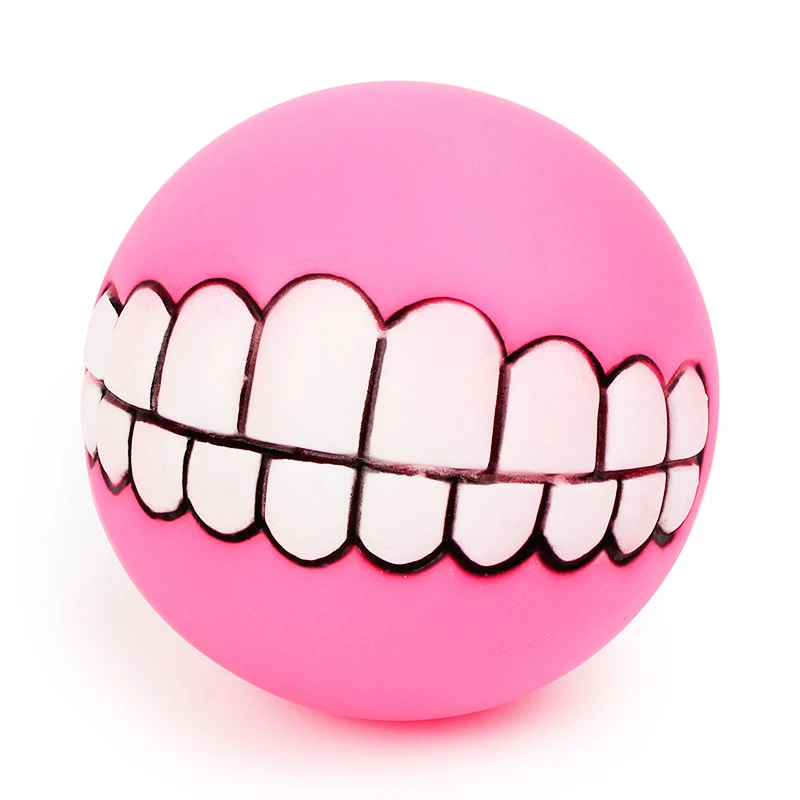 Funny Squeaky Toy Teeth Ball for Dogs Funny Squeaky Toy Teeth Ball for Dogs