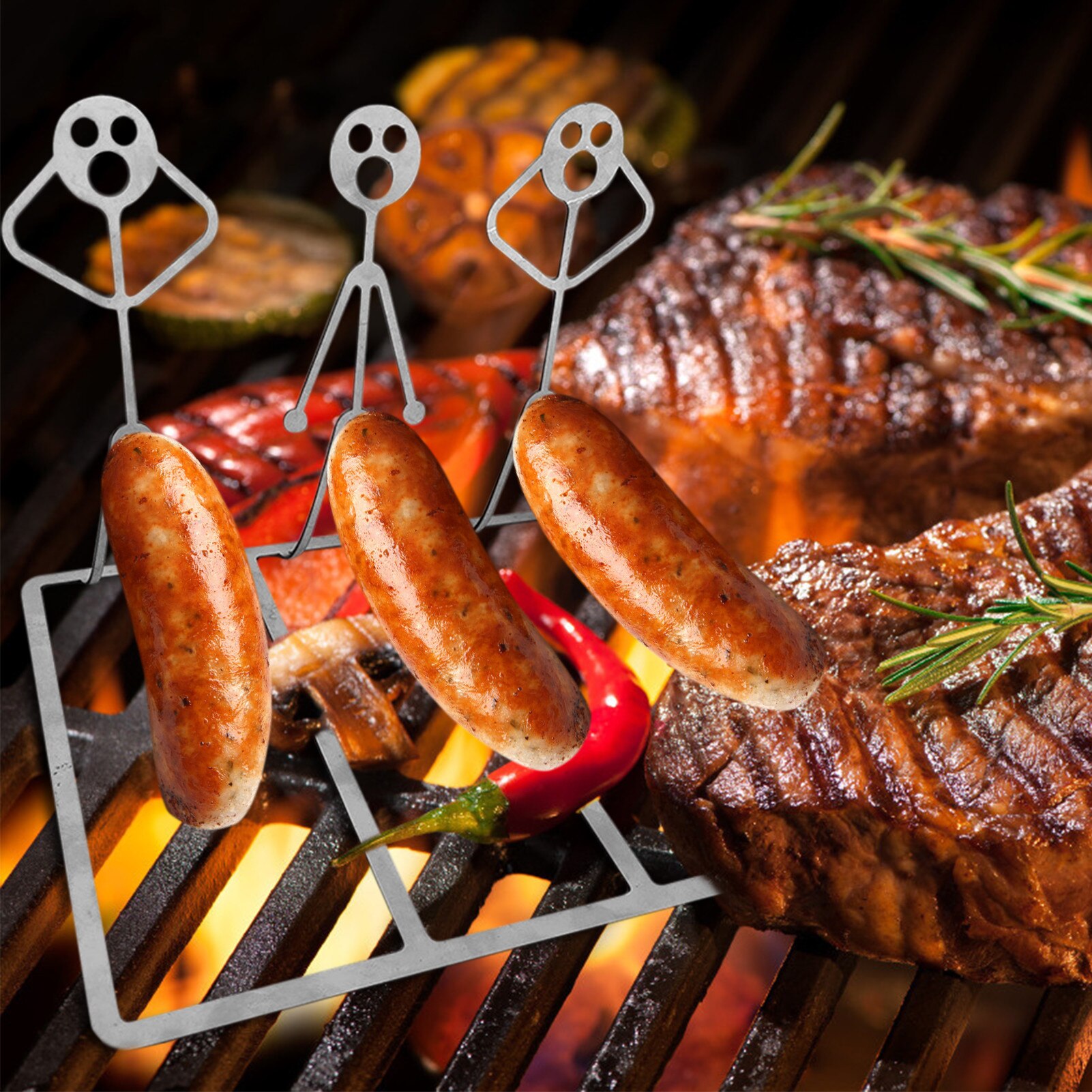 Funny Stainless Steel Hotdog Roaster Funny Stainless Steel Hotdog Roaster