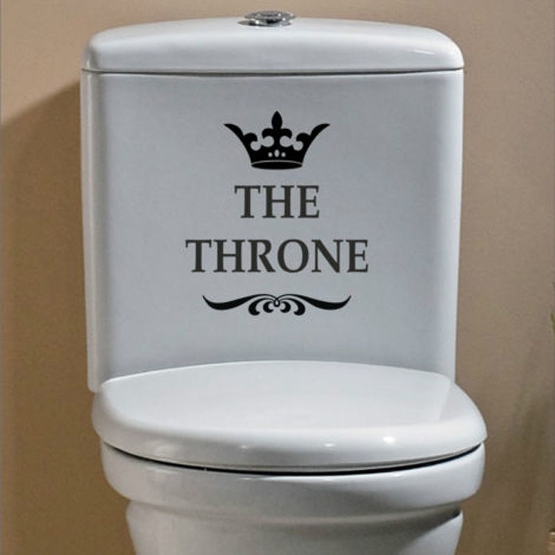 Funny Stickers Toilet Decor (The Throne) Funny Stickers Toilet Decor (The Throne)