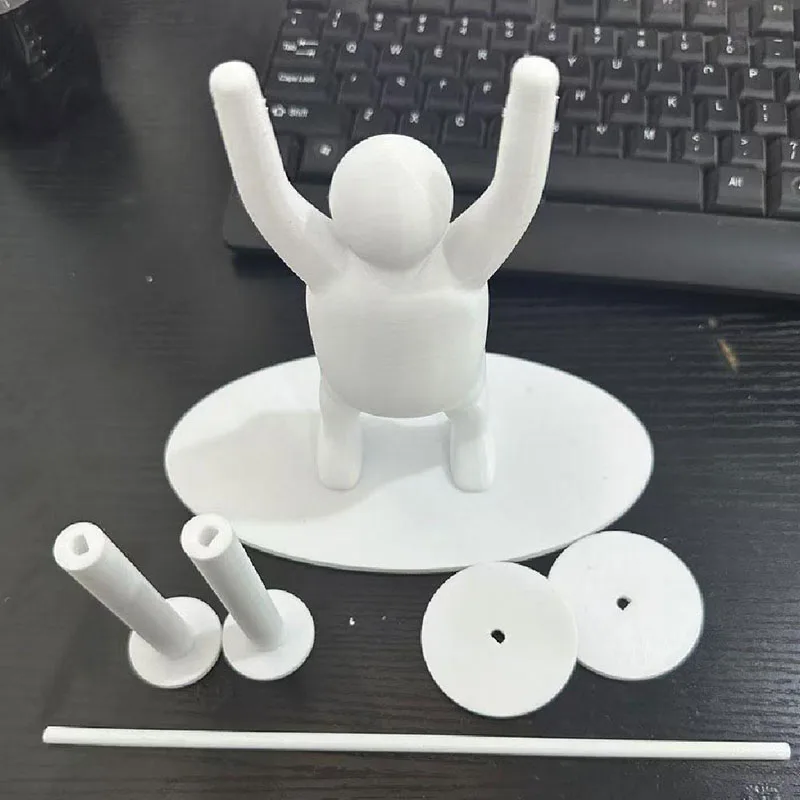 Funny Toilet Paper Shelf 3d Printing Weightlifting Figurine Napkin Rack Home Decor Organizer For Tissue Rolls, Wipes