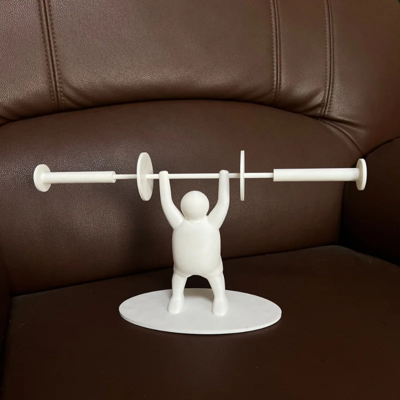 Funny Toilet Paper Shelf 3d Printing Weightlifting Figurine Napkin Rack Home Decor Organizer For Tissue Rolls, Wipes