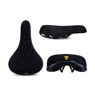 Funsea Bicycle Saddle Wheelie Black With Logos Seat For Bicycles Flannelette Bike Seats Embroidery Logo 8mm Rail Funsea Bicycle Saddle Wheelie Black With Logos Seat For Bicycles Flannelette Bike Seats Embroidery Logo 8mm Rail