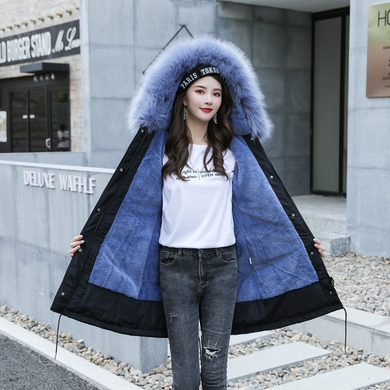 Fur Hooded Coat Ladies Winter Jacket Fur Hooded Coat Ladies Winter Jacket