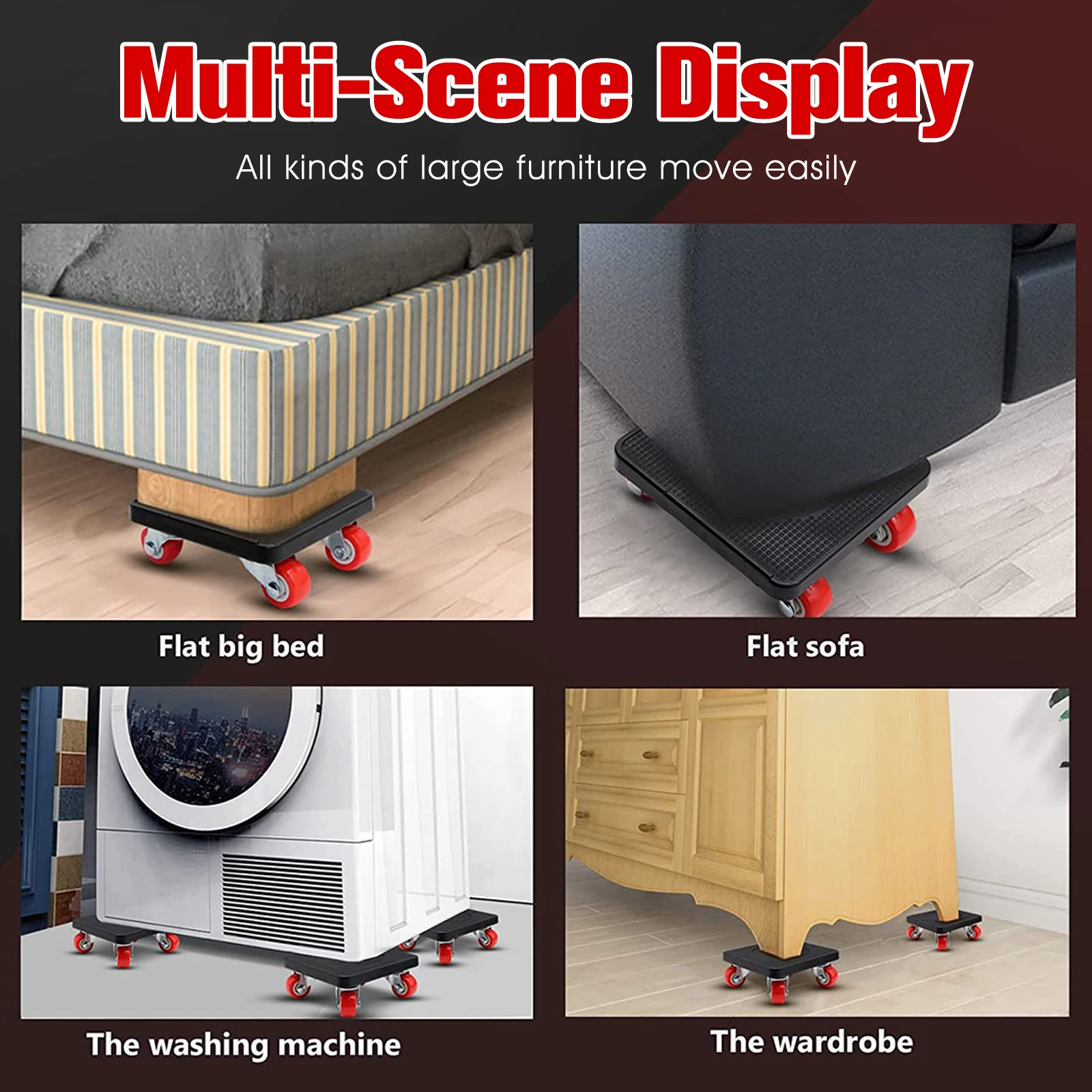 Furniture Lifter Mover Tool 330lbs Furniture Moving Dolly Labor-Saving Furniture Lifter Tool 360°Rotation Appliance Furniture Lifter Mover Tool 330lbs Furniture Moving Dolly Labor-Saving Furniture Lifter Tool 360°Rotation Appliance