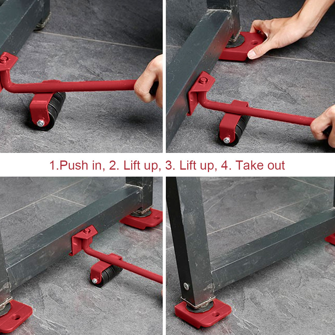 Furniture Moving Wheels Lifter Set
