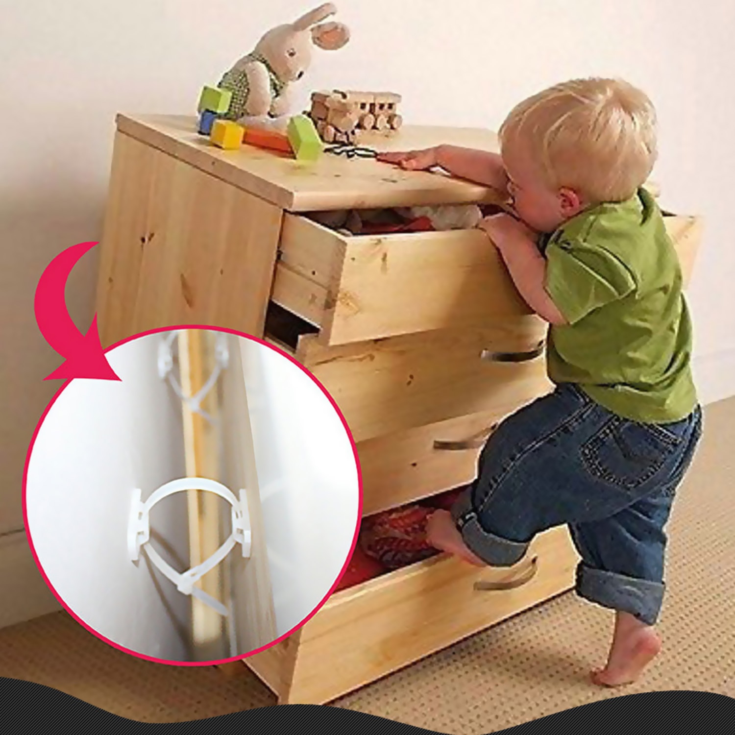 Furniture Wall Anchors 6-Piece Set