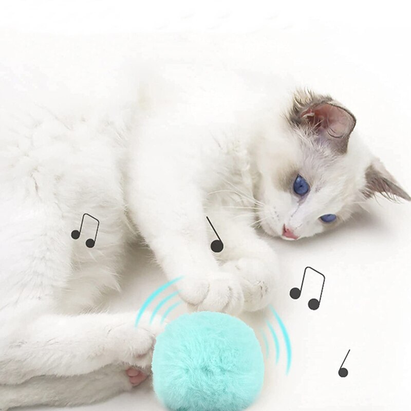 Furry Interactive Cat Ball with Sound