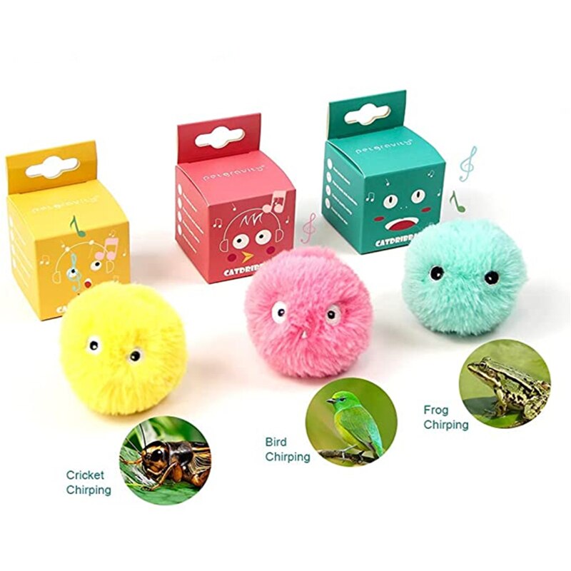 Furry Interactive Cat Ball with Sound