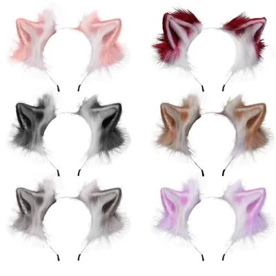 Furry Plush Cat Ear Headband Furry Plush Cat Ear Headband