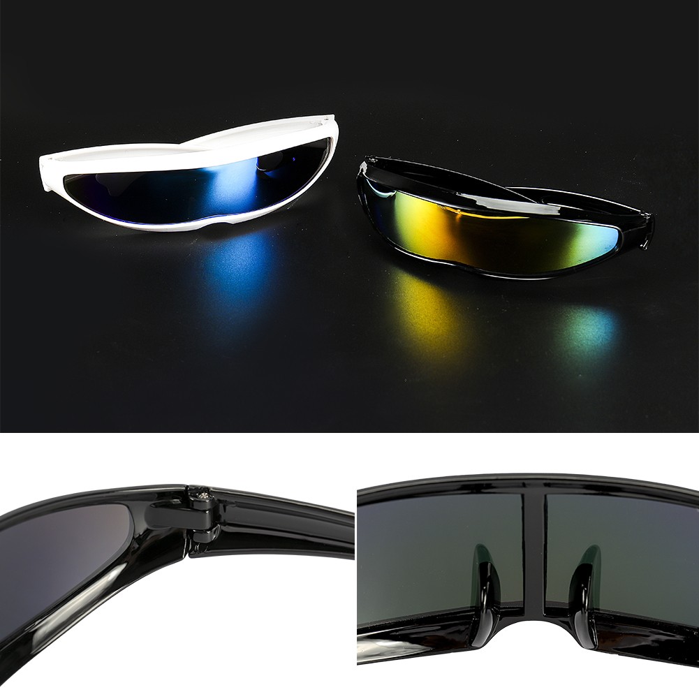 Futuristic Narrow Cyclops Visor Sunglasses Laser Eyeglasses UV400