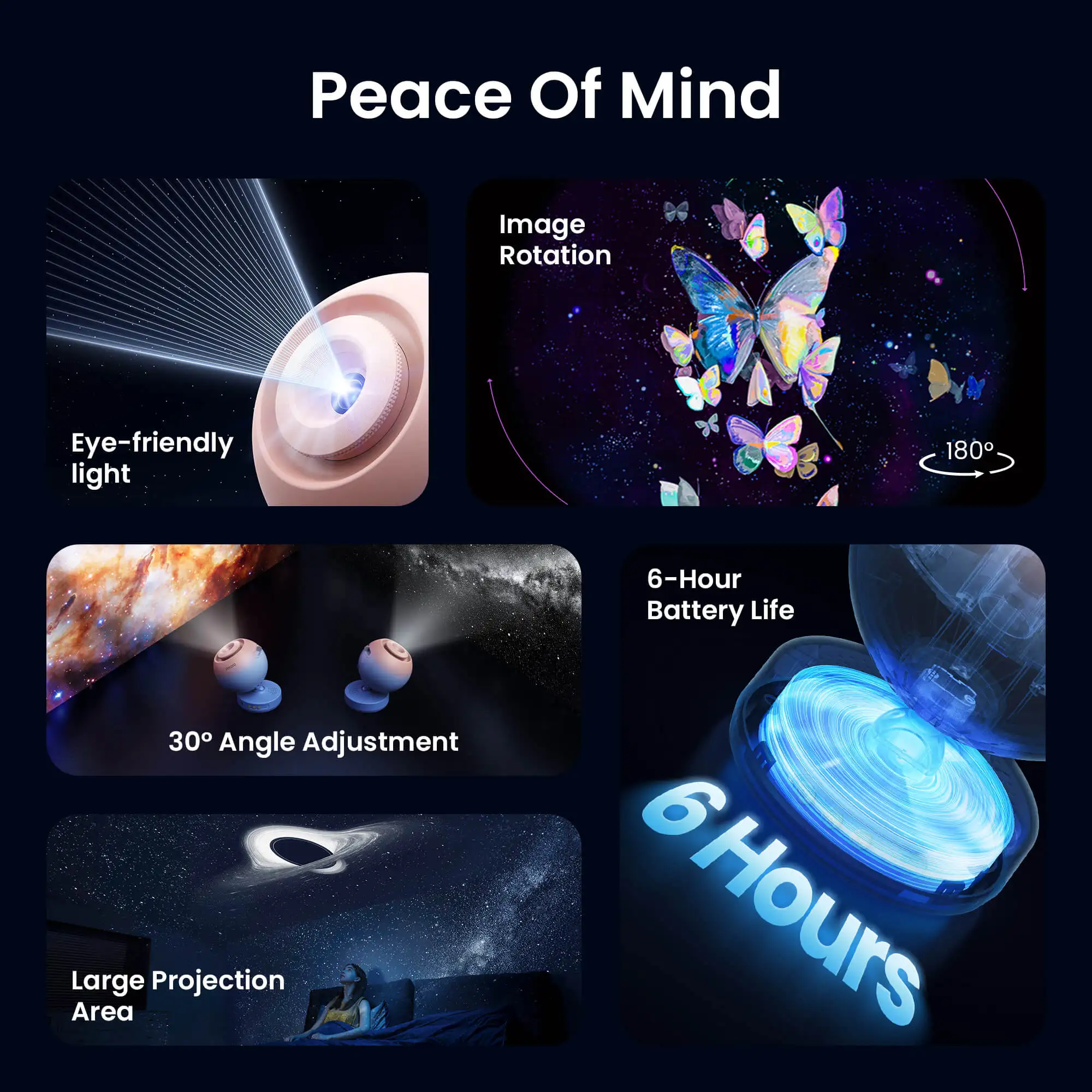 Galaxy Projector Galaxy Light Projector Star Projector Night Light Lamp with High-Definition Soft Light for Children's