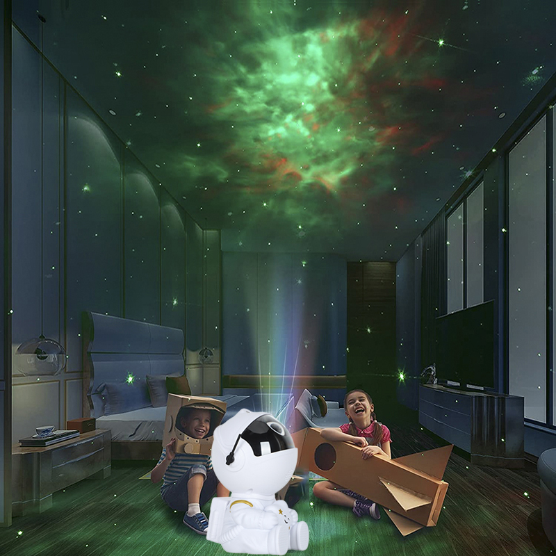 Galaxy Star Projector LED Night Light Starry Sky Astronaut Porjectors Lamp For Decoration Bedroom Home Decorative