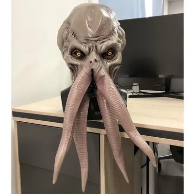 Game Baldur Gate 3 Lllithid Mind Flayer Squiddy Mask Cosplay Octopuses Monster Latex Helmet Gift Creative Halloween