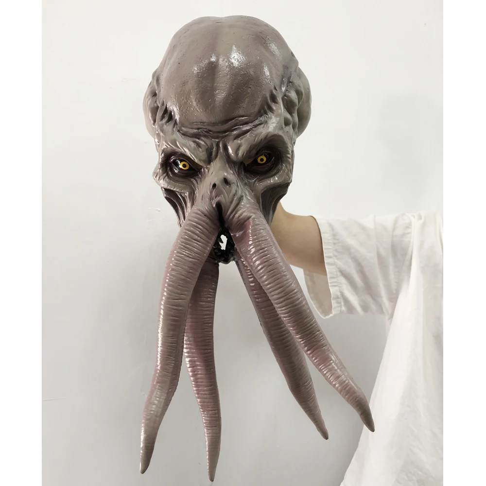 Game Baldur Gate 3 Lllithid Mind Flayer Squiddy Mask Cosplay Octopuses Monster Latex Helmet Gift Creative Halloween