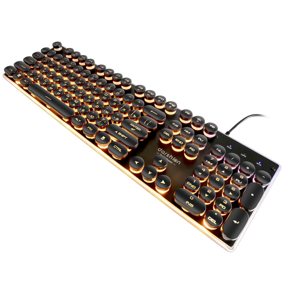 Gaming Backlit Keyboard Round Keys Gaming Backlit Keyboard Round Keys