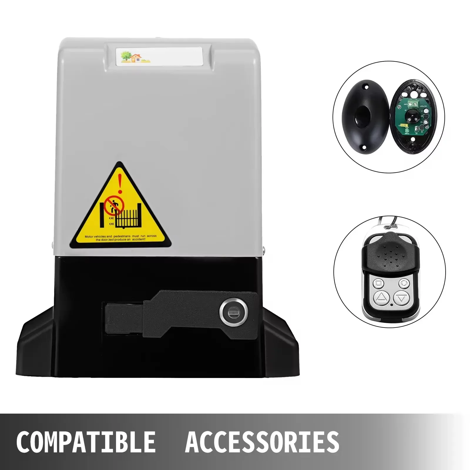 Garage Door Drive 600 kg Door Opener Remote 1300 lbs Garage Door Opener 4M Sliding Door Actuator with Remote Control