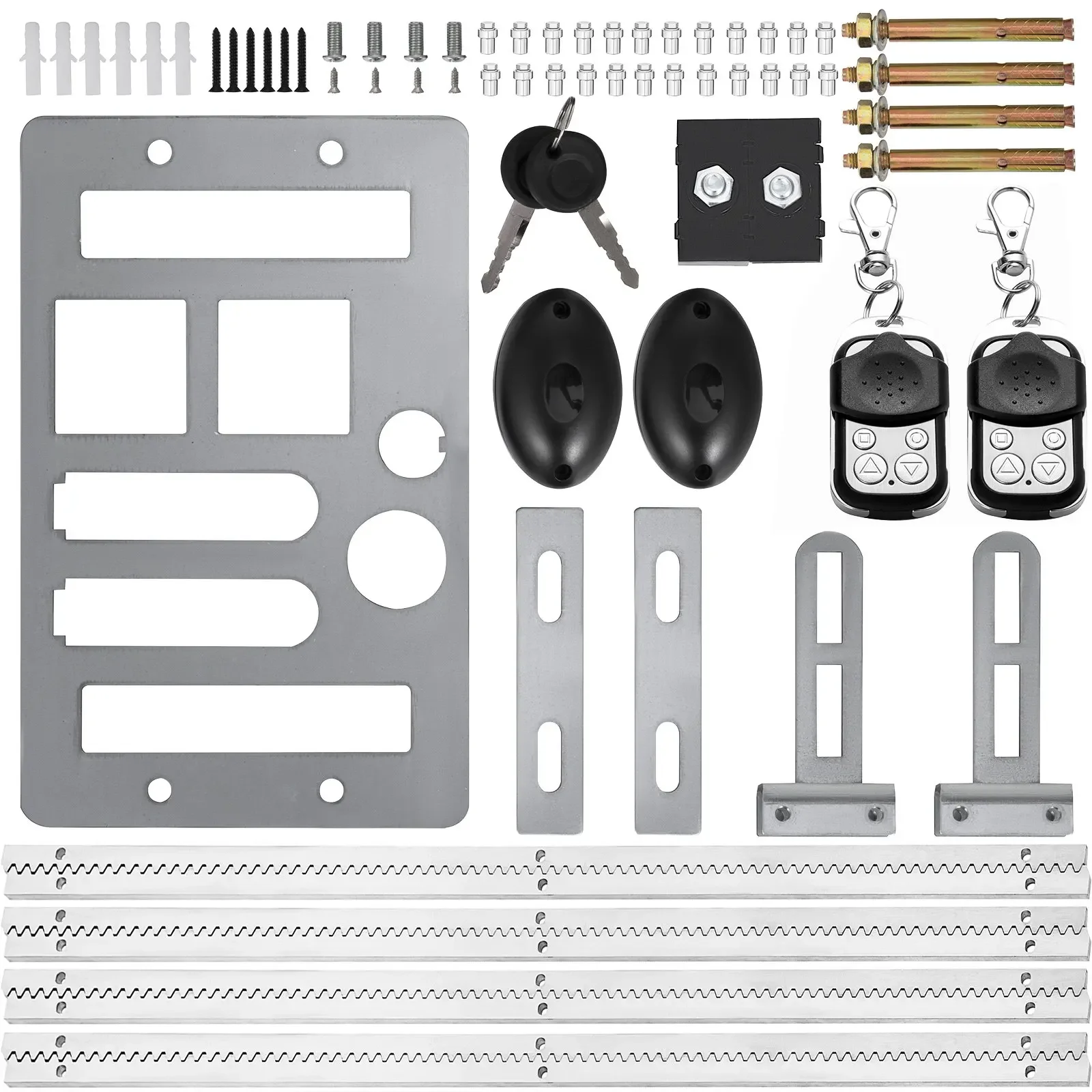 Garage Door Drive 600 kg Door Opener Remote 1300 lbs Garage Door Opener 4M Sliding Door Actuator with Remote Control