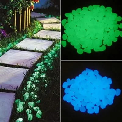 Garden Pebbles Glow in the Dark