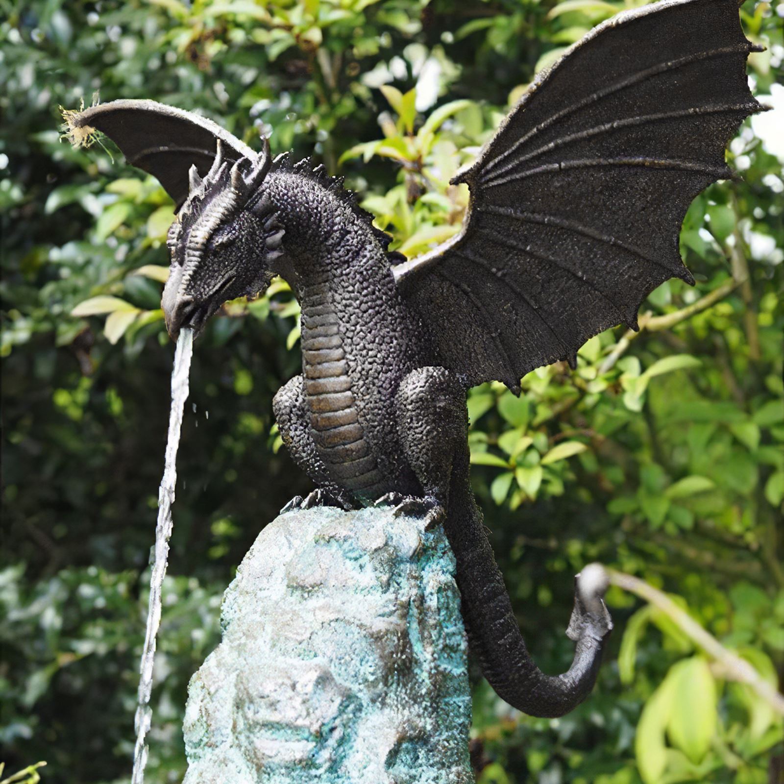Garden Resin Dragon Water Fountain